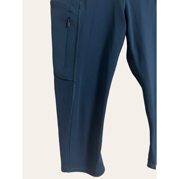 Athleta All In Navy Blue Cropped Side Pocket Athletic Gym Leggings Size Small - Picture 5 of 9